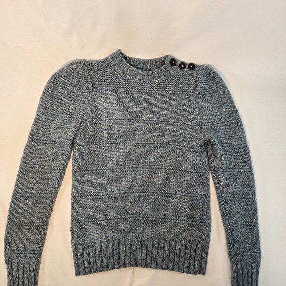 Rebecca Taylor LA VIE Teal Thick Soft Comfy Merino Wool Sweater Size M LIKE NEW! - Picture 4 of 16